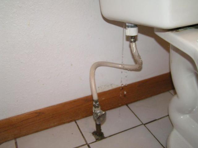 Leaky toilet tank