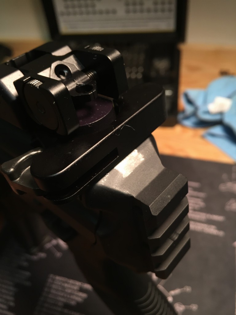 Cosmetic wear on the rear portion of my MPX's lower.