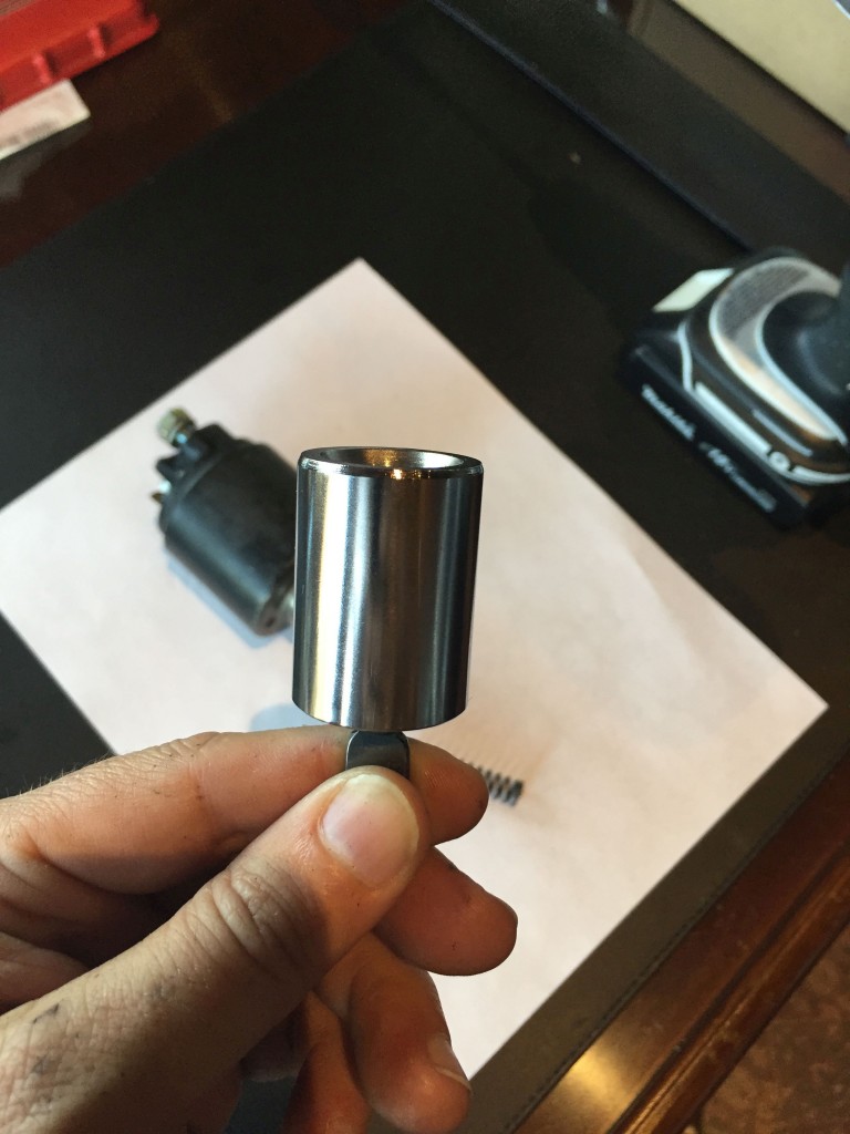 A nicely polished solenoid piston.