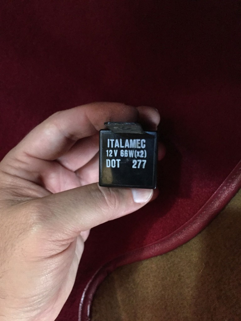The OEM turn signal flasher relay will not work with LED bulbs.