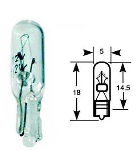 T5 mini-wedge bulb dimensions