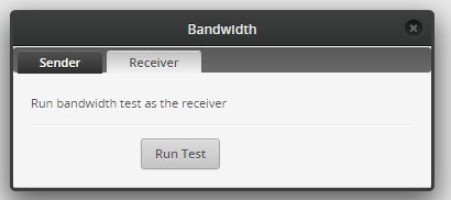 EdgeRouter bandwidth test as Receiver