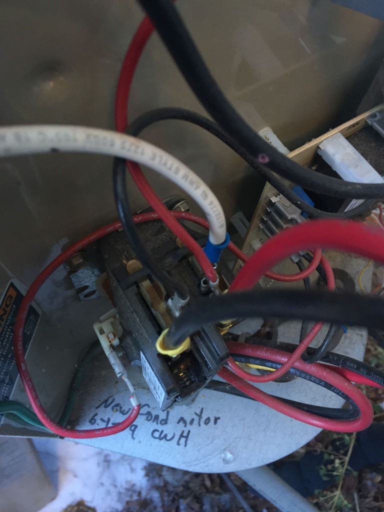 White wire to the contacter