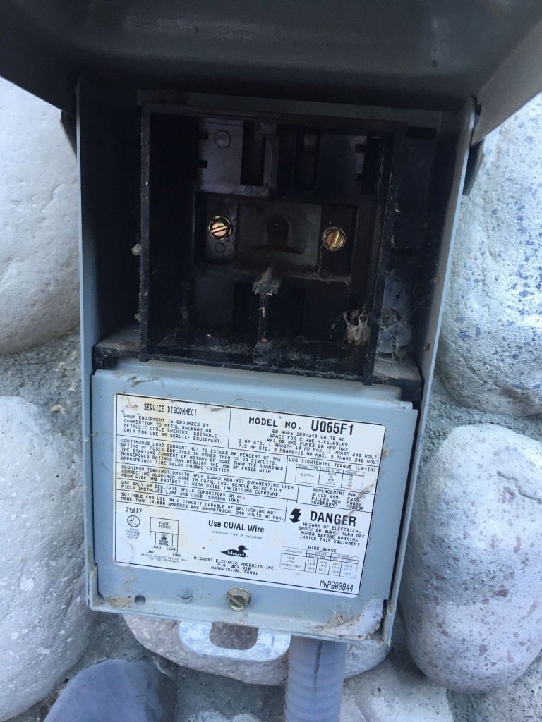 Heat pump fuses removed