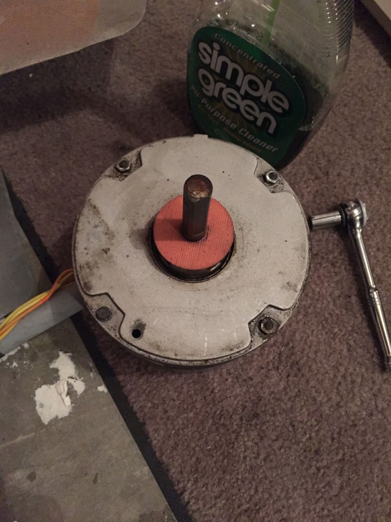 Cleaned up motor ready for re-installation