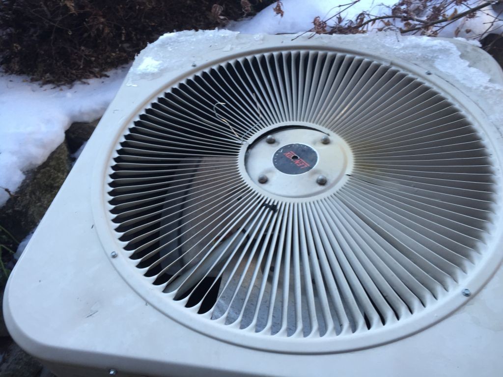 Damage to the top of my heat pump