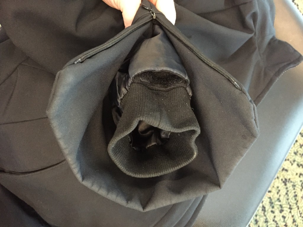 SCOTTeVEST Alpha sleeve and cuff, with dagger pocket.
