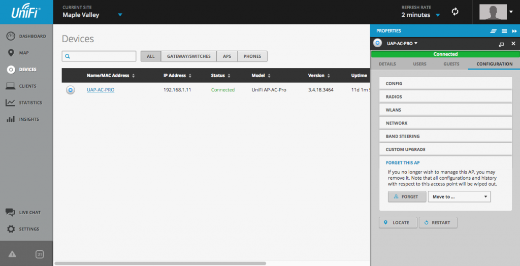 "Forget" your access point(s) on your existing UniFi Controller before adopting it on your hosted controller