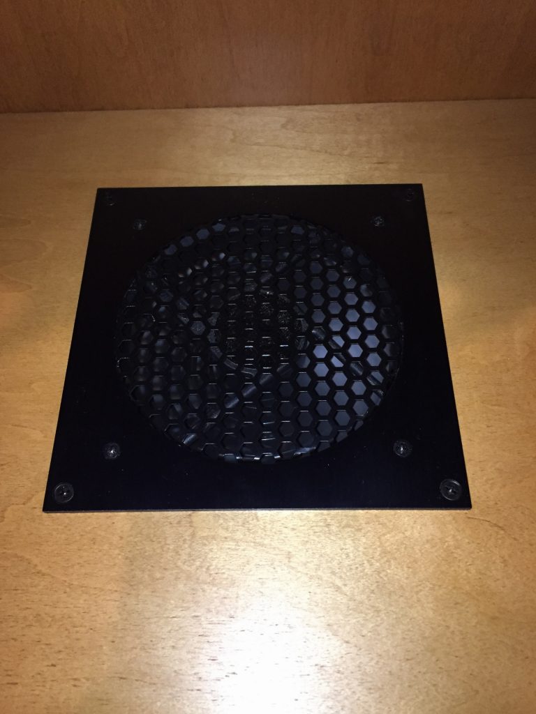 Top view with machine screws installed