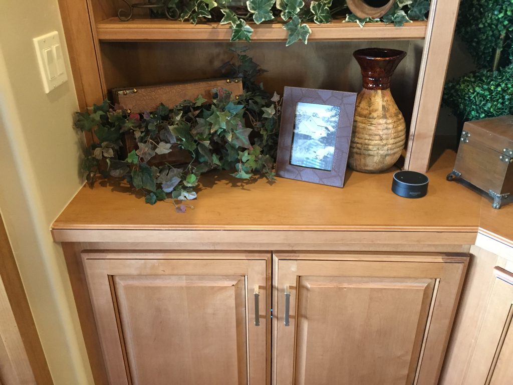 With everything put back in place, you can't even see the fan