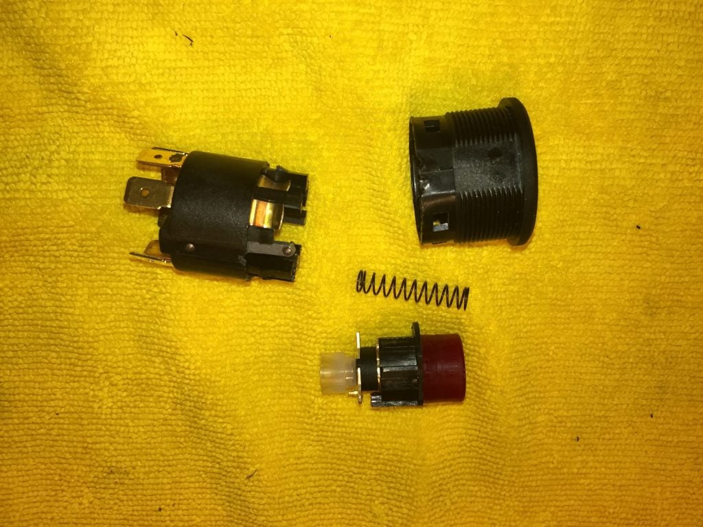 Ferrari 328 hazard button components