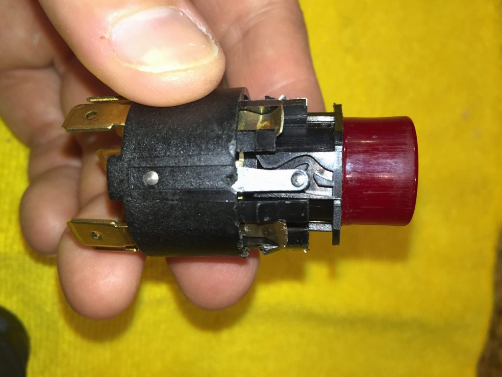 Hazard switch pin and channel system