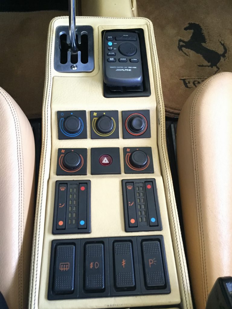 Ferrari 328 Hazard Switch location