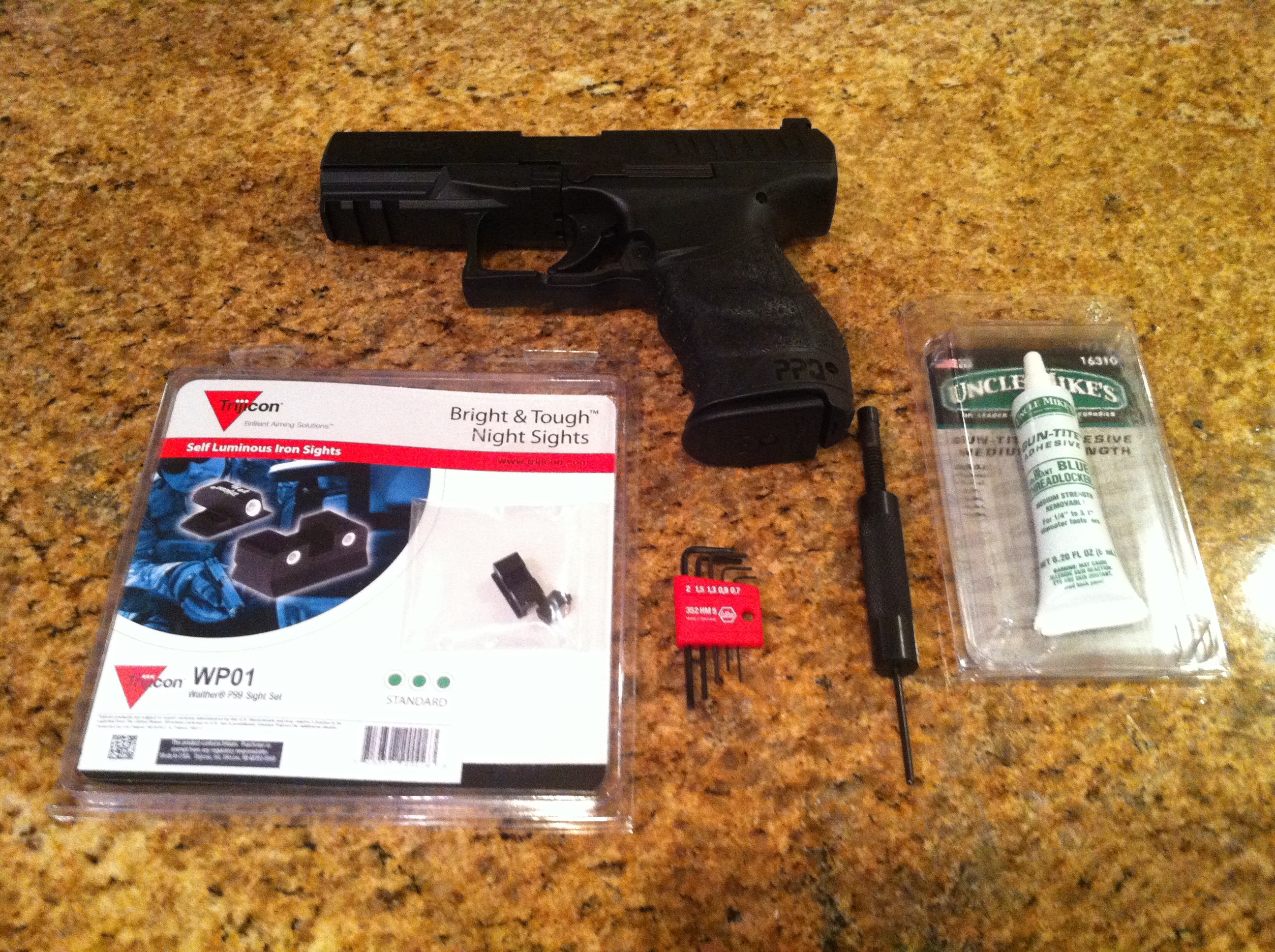 Tools Required for Sight Replacement on a Walther PPQ