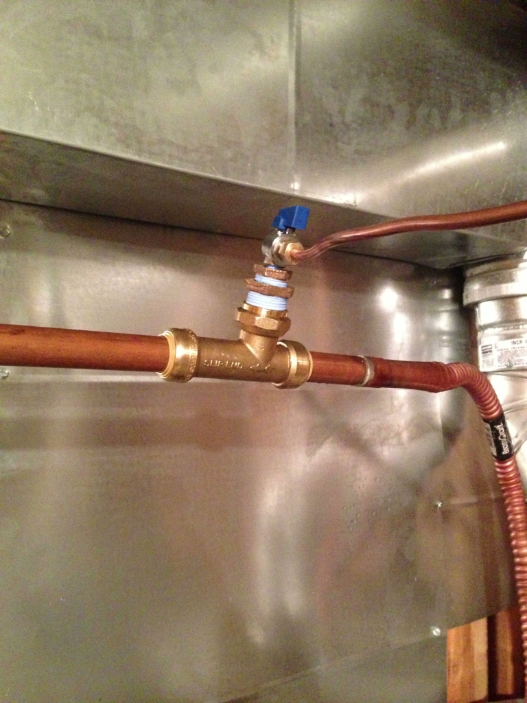Installing a Water Pressure Gauge and Hot Water Feed to a ... humidifier furnace wiring diagram 