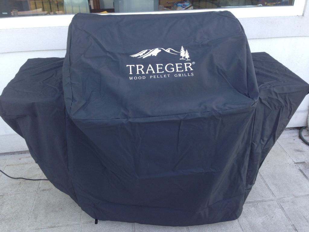 Covered grill ready for next time