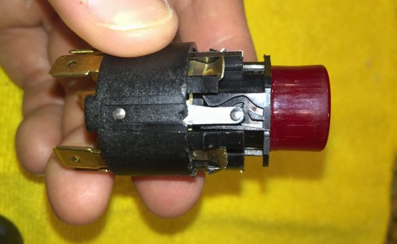 Hazard switch pin and channel system